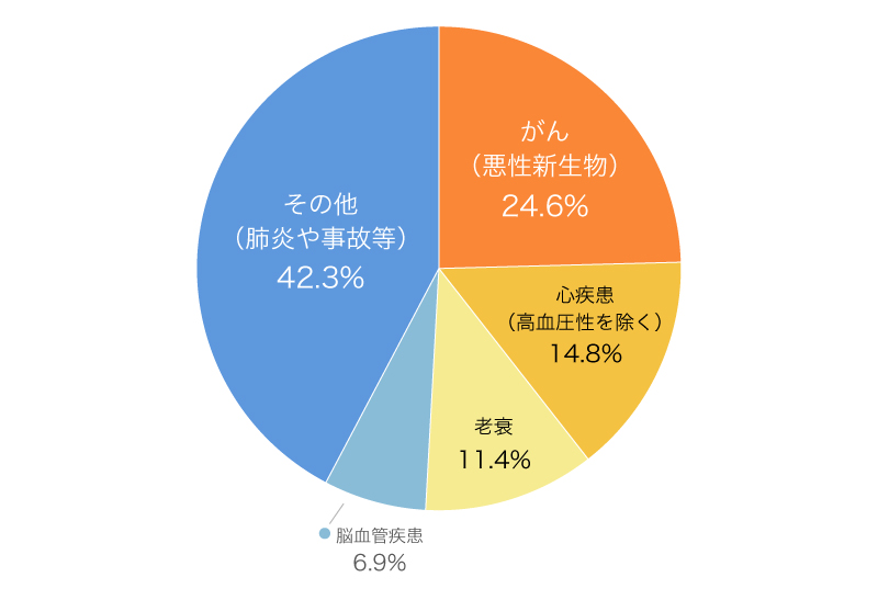 日本人の主な死因の構成割合