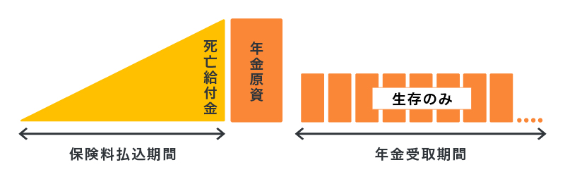 終身年金のイメージ