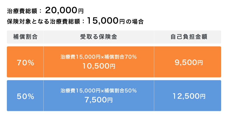 ペット保険に加入していた場合の治療費の計算例