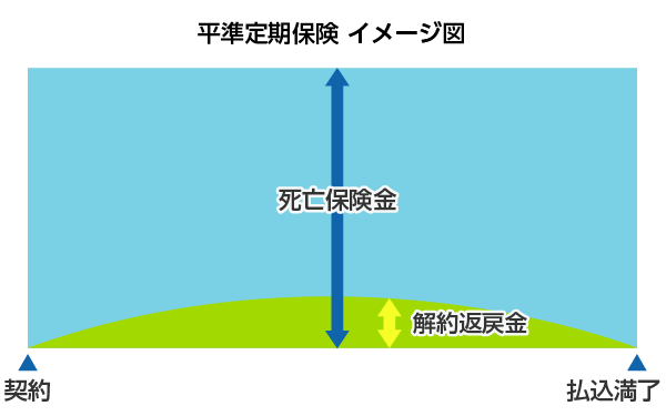 平準定期保険 イメージ図