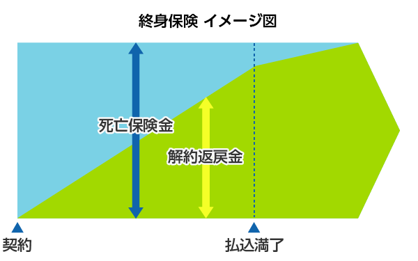 終身保険 イメージ図