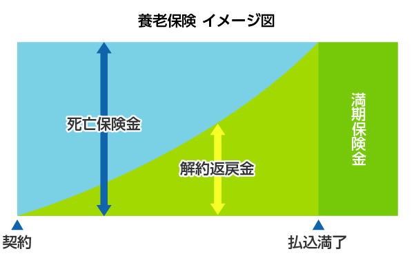 養老保険 イメージ図